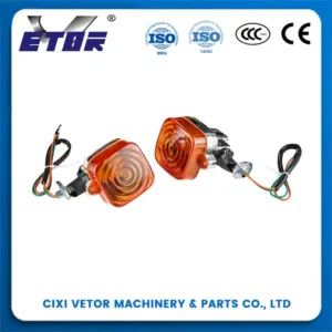 CG125 Motorcycle Turn Lights High Visibility Orange Lens for Traffic Safety